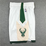 Pantaloncino Milwaukee Bucks Bianco